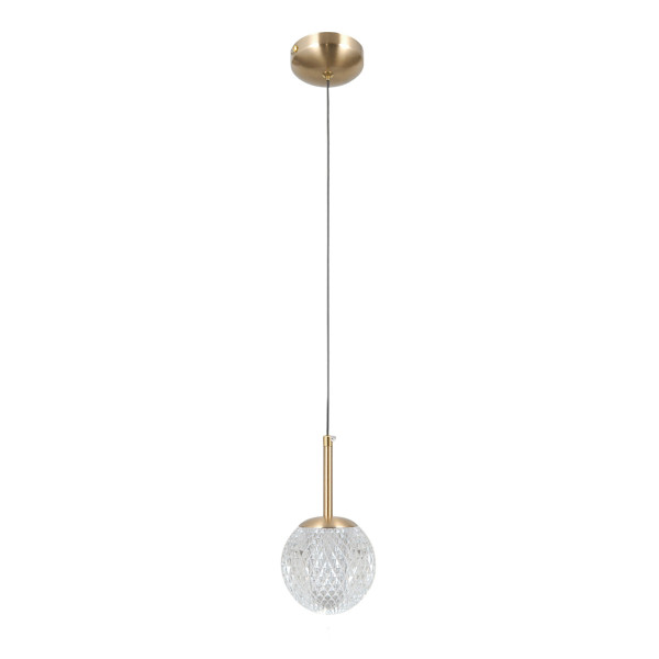 Lampa wisząca złota PADRI 1xG9x5W wym: 120x11x11 cm Italux 835864