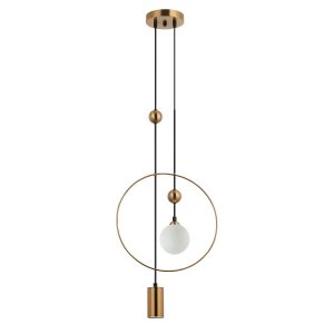 Lampa wisząca złota PND-428892-BRO 2xG9x60W wym: 150x36x10 cm Italux 853965 Lampa wisząca złota PND-428892-BRO 2xG9x60W wym: 150x36x10 cm Italux 853965