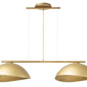 Lampa wisząca złota Solar 2xE27x15W wym: 90x125x48 cm Sigma Lighting 841560 Lampa wisząca złota Solar 2xE27x15W wym: 90x125x48 cm Sigma Lighting 841560