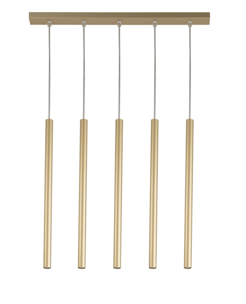 Lampa wisząca złota Sopel 5xG9x3W wym: 80x60x5 cm Sigma Lighting 838017