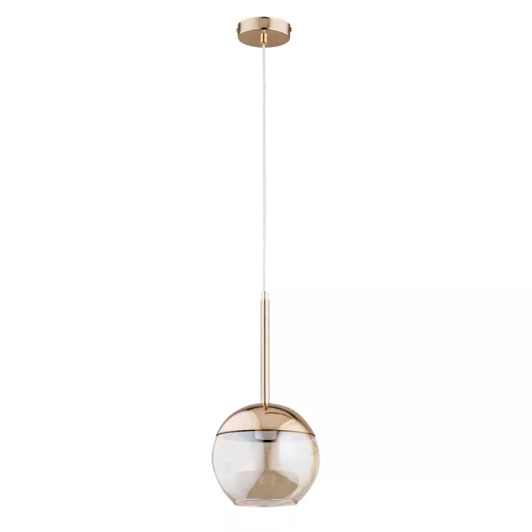 Lampa wisząca złota Volda 1xE14x40W wym: 90x15x15 cm Alfa 953250