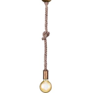 Lampa wisząca złoto-beżowa ROPE 1xE27x60W wym: 150x12x12 cm Trio 856515 Lampa wisząca złoto-beżowa ROPE 1xE27x60W wym: 150x12x12 cm Trio 856515