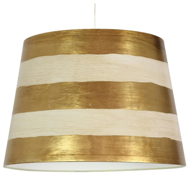 Lampa wisząca złoto-biała AMERICANO 1xE27x60W wym: 110x35x35 cm Candellux 857981