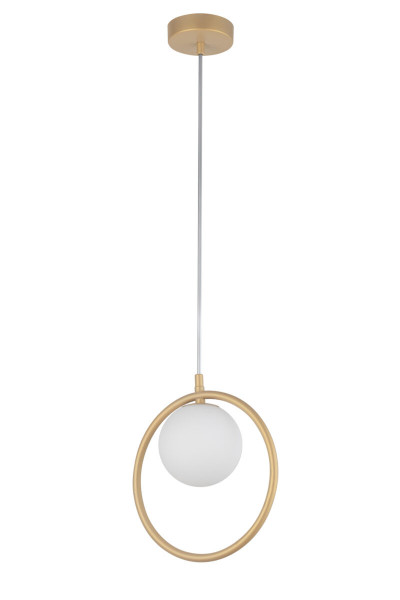 Lampa wisząca złoto-biała Aqua 1xG9x12W wym: 90x24x12 cm Sigma Lighting 841911