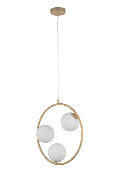 Lampa wisząca złoto-biała Aqua 3xG9x12W wym: 90x40x12 cm Sigma Lighting 841800