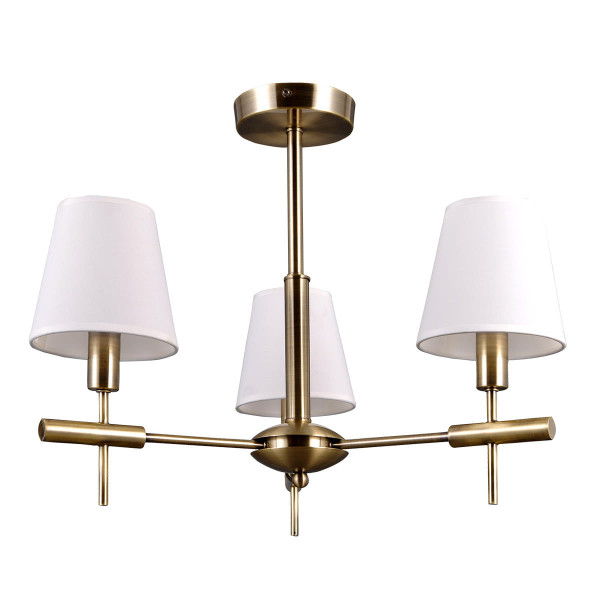 Lampa wisząca złoto-biała BALTER 3xE14x40W wym: 44x54x54 cm Italux 855996