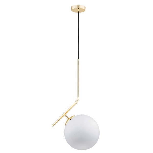 Lampa wisząca złoto-biała-czarna LIBERTY 1xE27x15W wym: 68x25x27 cm Alfa 841846