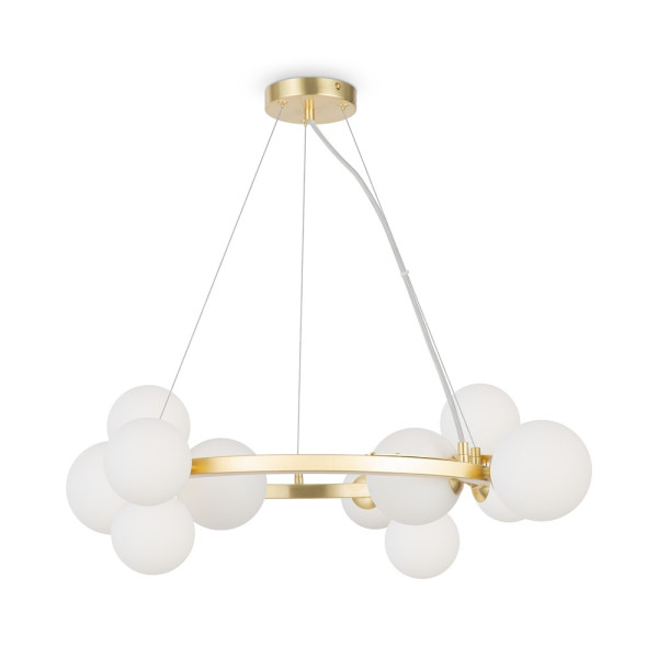 Lampa wisząca złoto-biała DALLAS 11xG9x28W wym: 137x25x67 cm Maytoni 852703