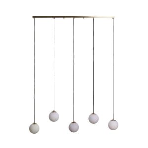 Lampa wisząca złoto-biała Dante 5xE27x20W wym: 172x130x15 cm Abruzzo 852696 Lampa wisząca złoto-biała Dante 5xE27x20W wym: 172x130x15 cm Abruzzo 852696