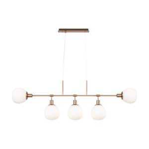Lampa wisząca złoto-biała Erich 5xE14x40W wym: 149,3x15x120 cm Maytoni 849505 Lampa wisząca złoto-biała Erich 5xE14x40W wym: 149,3x15x120 cm Maytoni 849505