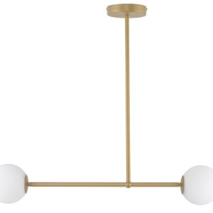 Lampa wisząca złoto-biała Gama 2xG9x12W wym: 60x80x12 cm Sigma Lighting 837972 Lampa wisząca złoto-biała Gama 2xG9x12W wym: 60x80x12 cm Sigma Lighting 837972