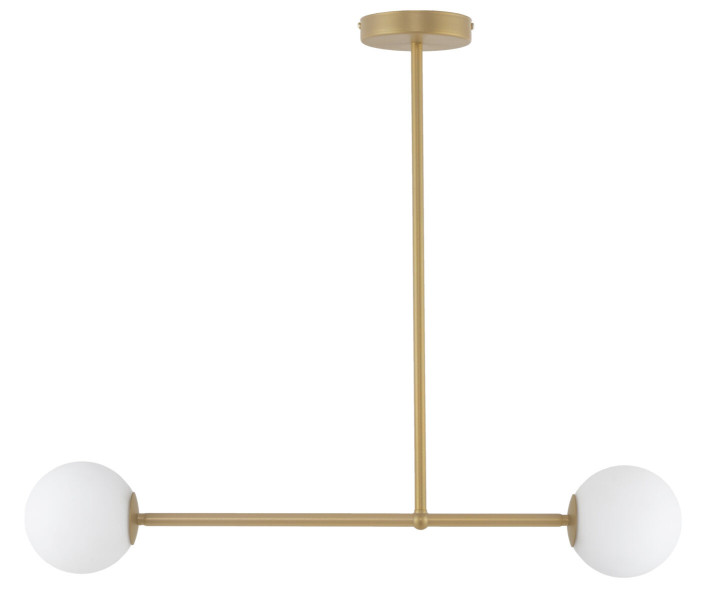 Lampa wisząca złoto-biała Gama 2xG9x12W wym: 60x80x12 cm Sigma Lighting 837972