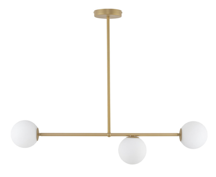 Lampa wisząca złoto-biała Gama 3xG9x12W wym: 60x86x12 cm Sigma Lighting 837858
