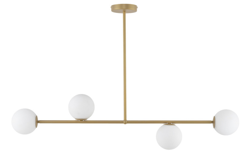 Lampa wisząca złoto-biała Gama 4xG9x12W wym: 68x104x12 cm Sigma Lighting 837983