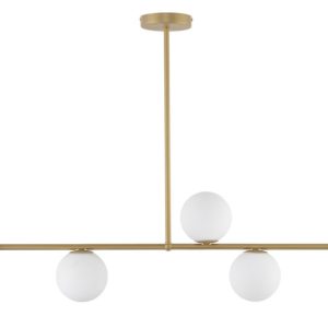 Lampa wisząca złoto-biała Gama 5xG9x12W wym: 68x106x12 cm Sigma Lighting 837863 Lampa wisząca złoto-biała Gama 5xG9x12W wym: 68x106x12 cm Sigma Lighting 837863