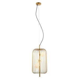 Lampa wisząca złoto-biała Hayden 3xG9x25W wym: 136x31x31 cm Italux 860146 Lampa wisząca złoto-biała Hayden 3xG9x25W wym: 136x31x31 cm Italux 860146