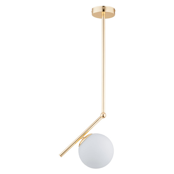 Lampa wisząca złoto-biała LIBERTY 1xE14x10W wym: 68x15x24 cm Alfa 841645