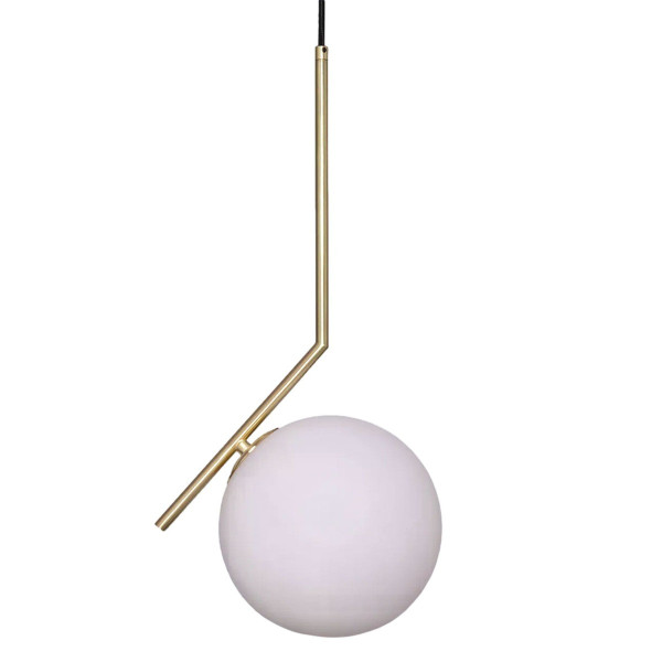 Lampa wisząca złoto-biała Milano 1xE14x40W wym: 55x20x28,6 cm Abruzzo 851336