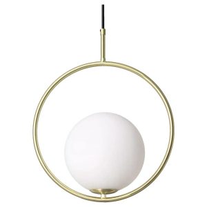 Lampa wisząca złoto-biała Milano 1xE27x20W wym: 197x35x20 cm Abruzzo 851389 Lampa wisząca złoto-biała Milano 1xE27x20W wym: 197x35x20 cm Abruzzo 851389