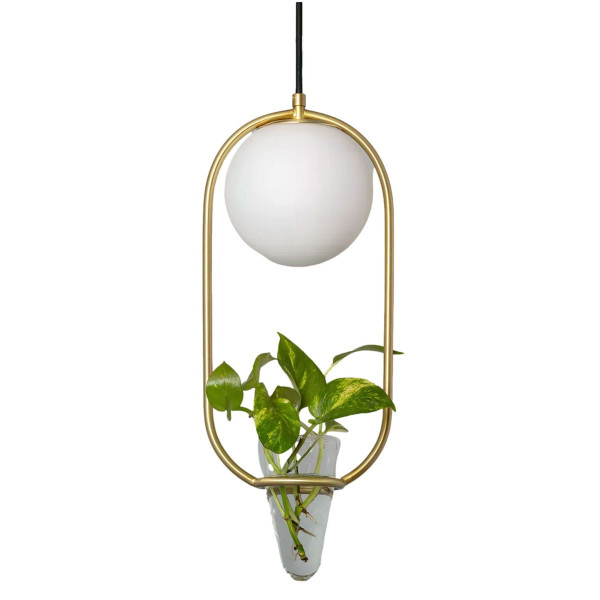 Lampa wisząca złoto-biała Milano 1xE27x40W wym: 120x19,5x20 cm Abruzzo 851407