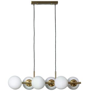 Lampa wisząca złoto-biała Milano 6xE27x40W wym: 162x85x16,2 cm Abruzzo 851401 Lampa wisząca złoto-biała Milano 6xE27x40W wym: 162x85x16,2 cm Abruzzo 851401