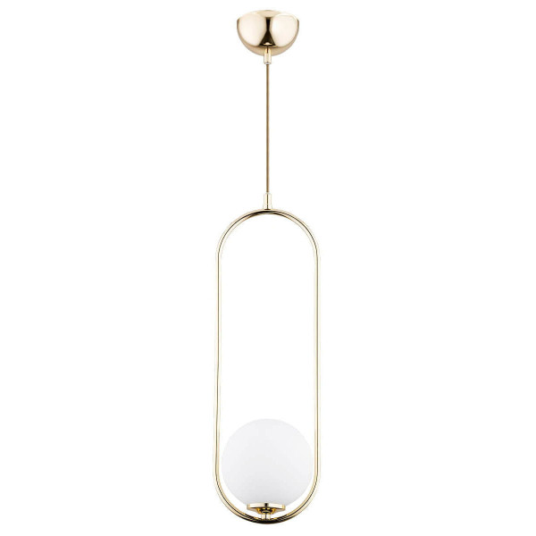 Lampa wisząca złoto-biała Noval 1xE14x40W wym: 80x16x15 cm Alfa 974086