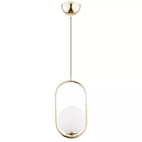 Lampa wisząca złoto-biała Noval 1xE14x40W wym: 80x16x15 cm Alfa 1000771