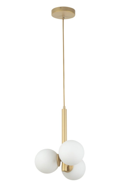 Lampa wisząca złoto-biała Perla 3xG9x12W wym: 100x27x12 cm Sigma Lighting 854498
