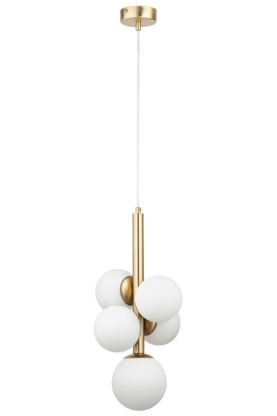 Lampa wisząca złoto-biała PERLA LUX 5xG9x12W Sigma Lighting 838022