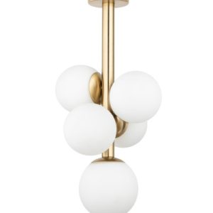 Lampa wisząca złoto-biała PERLA LUX 5xG9x12W Sigma Lighting 837927