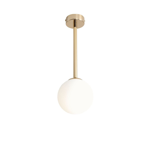 Lampa wisząca złoto-biała PINNE 1xE14x10W wym: 42x14x14 cm Aldex 852024