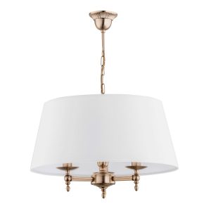 Lampa wisząca złoto-biała ROKSANA 3xE14x10W wym: 64x50x50 cm Alfa 836333