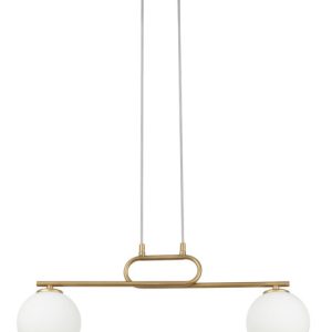 Lampa wisząca złoto-biała Tes 2xG9x12W wym: 80x62x14 cm Sigma Lighting 854295 Lampa wisząca złoto-biała Tes 2xG9x12W wym: 80x62x14 cm Sigma Lighting 854295