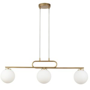 Lampa wisząca złoto-biała Tes 3xG9x12W wym: 80x85x14 cm Sigma Lighting 854578 Lampa wisząca złoto-biała Tes 3xG9x12W wym: 80x85x14 cm Sigma Lighting 854578