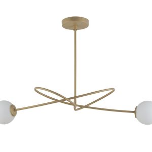 Lampa wisząca złoto-biała Velvet 2xG9x12W wym: 66x80x27 cm Sigma Lighting 836286 Lampa wisząca złoto-biała Velvet 2xG9x12W wym: 66x80x27 cm Sigma Lighting 836286