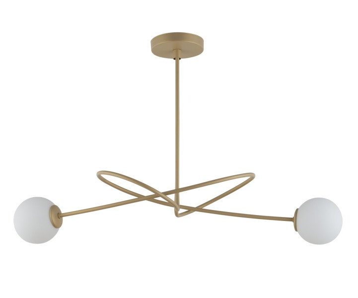 Lampa wisząca złoto-biała Velvet 2xG9x12W wym: 66x80x27 cm Sigma Lighting 836286