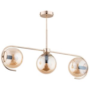 Lampa wisząca złoto-bursztynowy ASTANA 3xE14x10W wym: 47x72x15 cm Alfa 837904 Lampa wisząca złoto-bursztynowy ASTANA 3xE14x10W wym: 47x72x15 cm Alfa 837904
