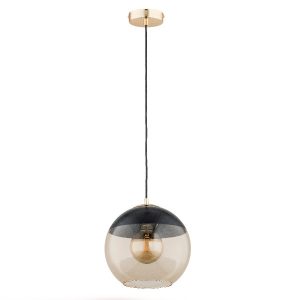 Lampa wisząca złoto-bursztynowy-czarna HIRA 1xE27x15W wym: 90x25x25 cm Alfa 841661 Lampa wisząca złoto-bursztynowy-czarna HIRA 1xE27x15W wym: 90x25x25 cm Alfa 841661