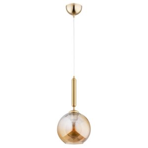 Lampa wisząca złoto-bursztynowy GRALL 1xE27x15W wym: 95x20x20 cm Alfa 837914 Lampa wisząca złoto-bursztynowy GRALL 1xE27x15W wym: 95x20x20 cm Alfa 837914