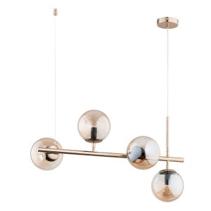Lampa wisząca złoto-bursztynowy VINCI 4xE14x10W wym: 92×31,5×71 cm Alfa 854161 Lampa wisząca złoto-bursztynowy VINCI 4xE14x10W wym: 92×31,5×71 cm Alfa 854161