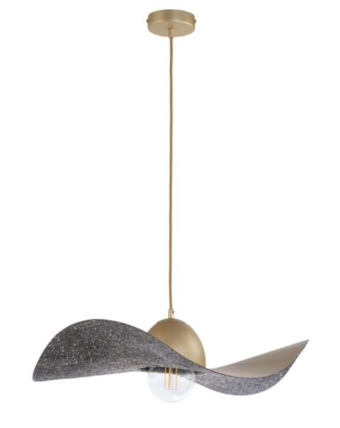 Lampa wisząca złoto-czarna Kapello 1xE27x15W Sigma Lighting 841986