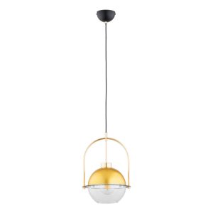 Lampa wisząca złoto-czarna-przezroczysta ERIDUM 1xE27x15W Alfa 841969