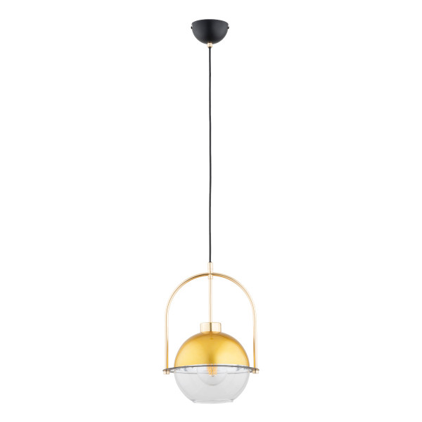 Lampa wisząca złoto-czarna-przezroczysta ERIDUM 1xE27x15W Alfa 841969