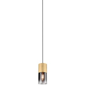 Lampa wisząca złoto-czarna ROBIN 1xE27x28W wym: 150x10x10 cm Trio 854499