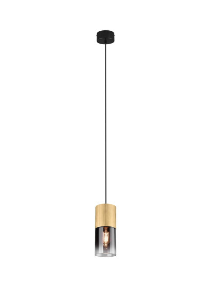 Lampa wisząca złoto-czarna ROBIN 1xE27x28W wym: 150x10x10 cm Trio 854499