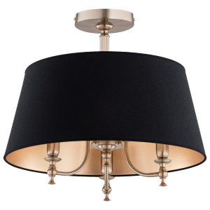 Lampa wisząca złoto-czarna ROSETTA 3xE14x10W wym: 48x55x55 cm Alfa 836907