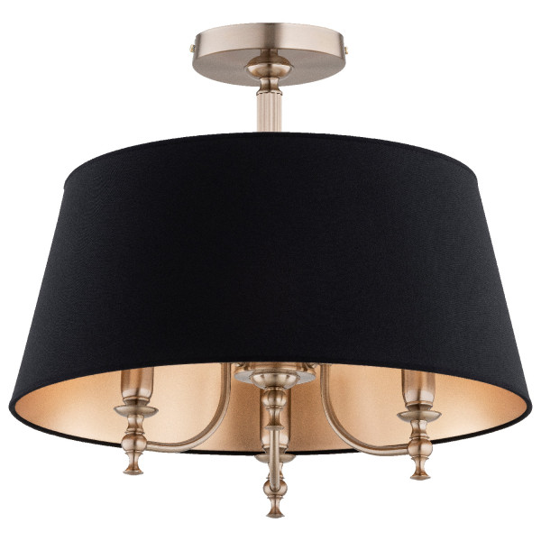 Lampa wisząca złoto-czarna ROSETTA 3xE14x10W wym: 48x55x55 cm Alfa 836907