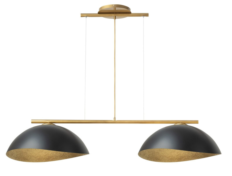 Lampa wisząca złoto-czarna Solar 2xE27x15W wym: 90x125x48 cm Sigma Lighting 841618