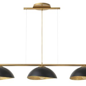 Lampa wisząca złoto-czarna Solar 3xE27x15W wym: 80x120x33 cm Sigma Lighting 841680