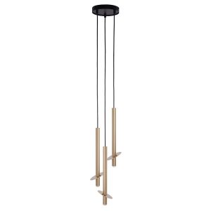 Lampa wisząca złoto-czarna SOPEL RING 3xG9x3W Sigma Lighting 835965